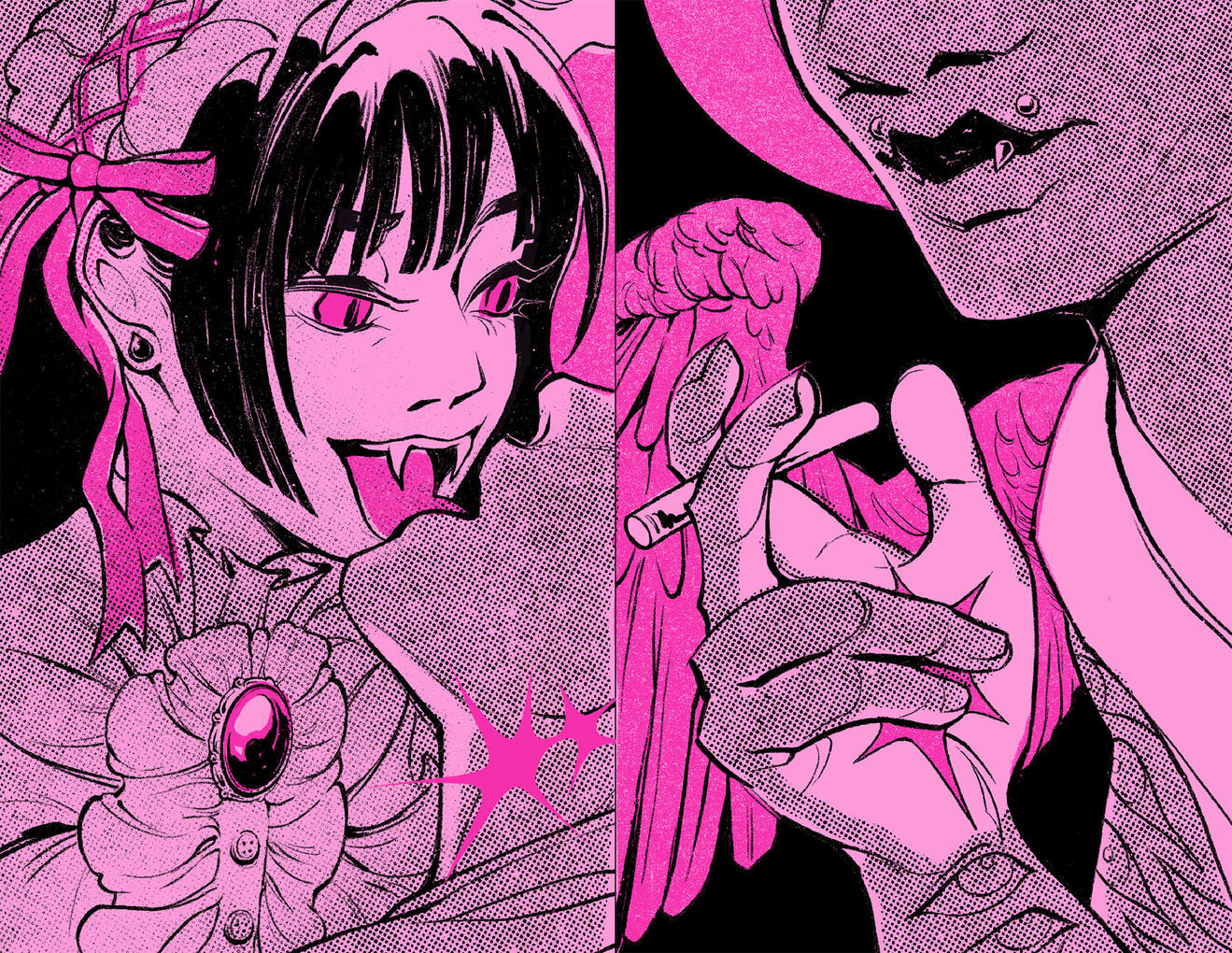 Monstergirls (original), 12 pages
