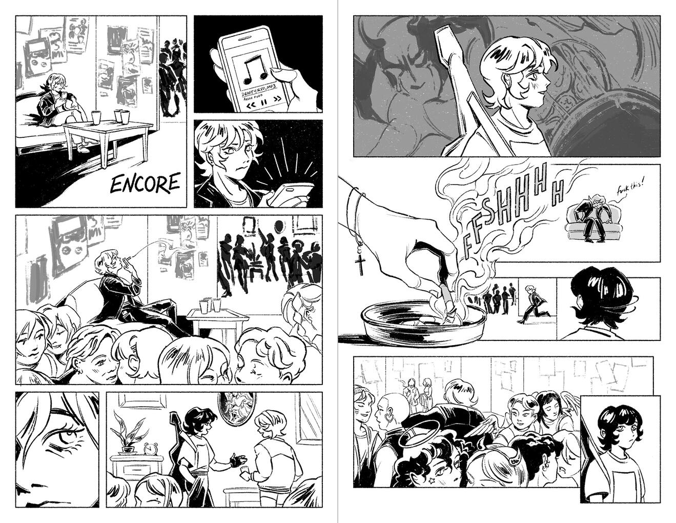 Encore (Devilman), 14 pages. Collaboration with @sailorfutaba (Tumblr)